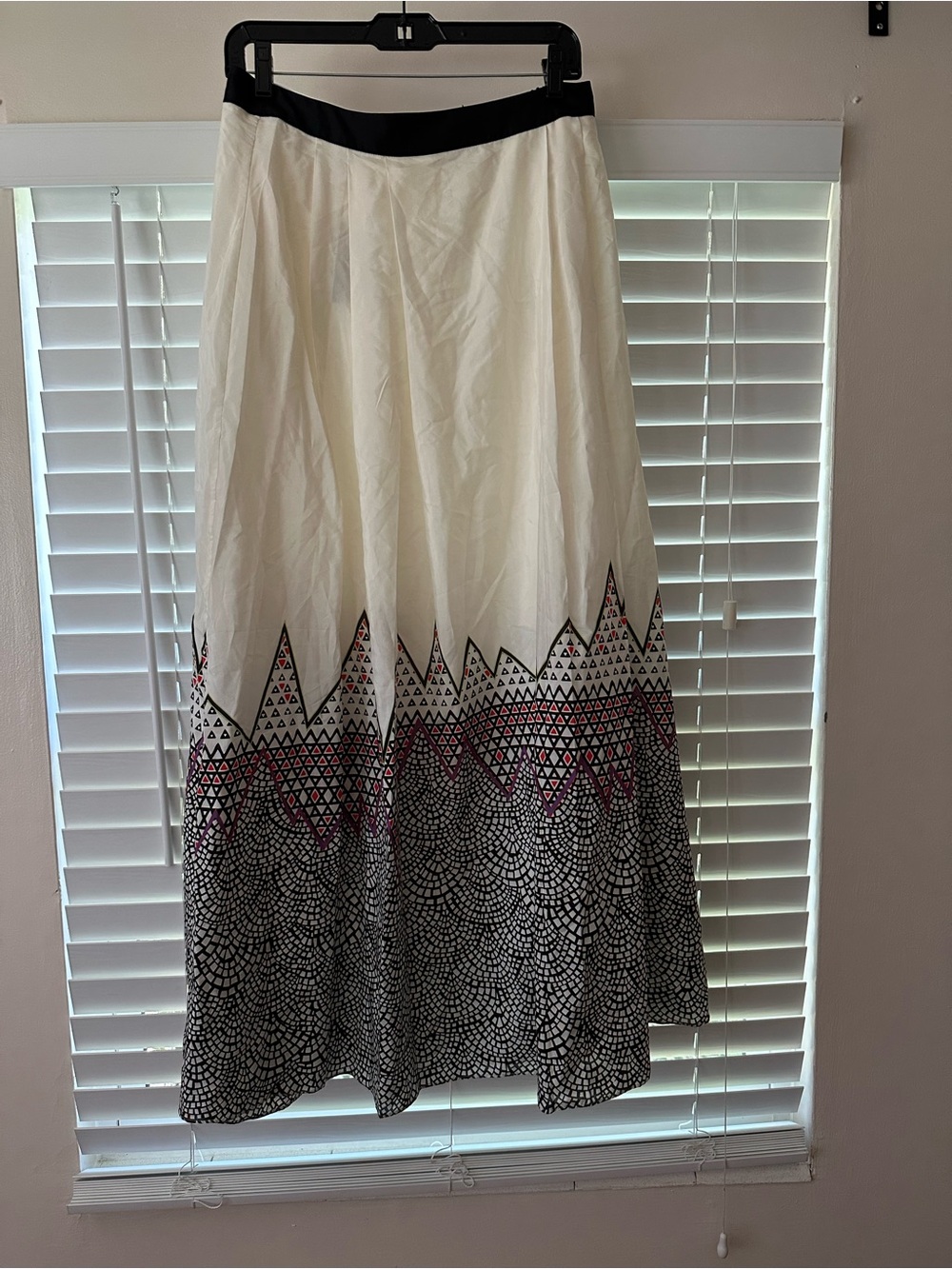 Anthropologie MAH NA MAH NA Jen Kao Silk Maxi Skirt Size 6 NWT
